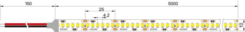 Decorative Lighting 240LEDs CRI90+ SMD2835 DOT-Free LED Linear Strip Light