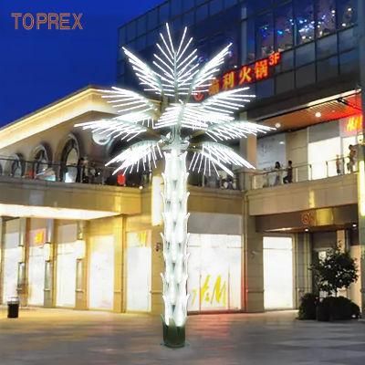 Toprex White Tree Trunk Leaves Palm Tree Lights