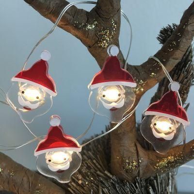 Battery Operated Christmas Snowman Micro Mini LED Copper Wire Fairy String Lights for Christmas Home Decoration
