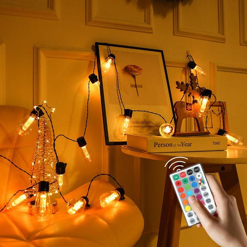 16 Multi Colour Changing Fairy Lights Mains Powered with Remote
