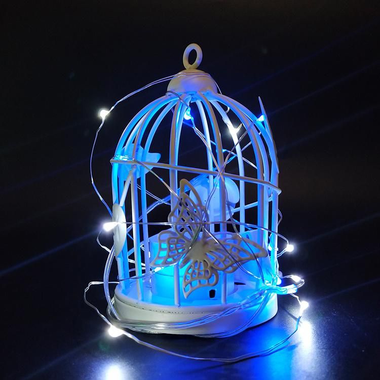 LED Fairy Lights, 10 Silver Wire Micro LED String Lights with Battery Waterproof Firefly Light