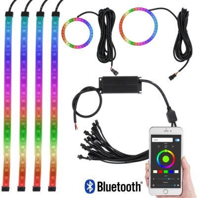 Customize 4PCS 3.3m WiFi LED Strip Light RGB Waterproof SMD 5050 DC12V RGB String Diode Flexible Ribbon WiFi Controller