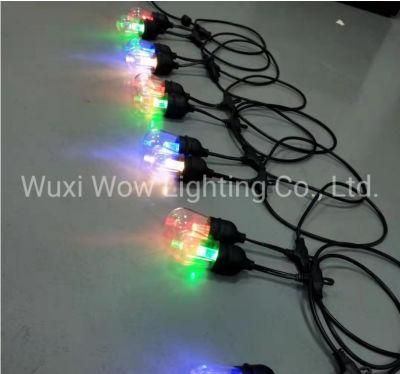 24FT 12 Lamp S14 RGBW SMD 5050 Magic Color LED Christmas Running Lamp String Christmas Light