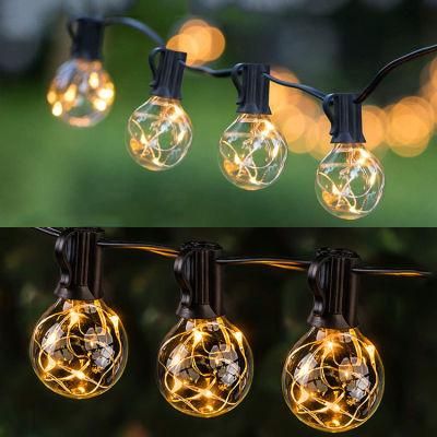 Outdoor LED Commercial String Light with Vintage LED Bulbs for Holiday Garden Patio Christmas Use