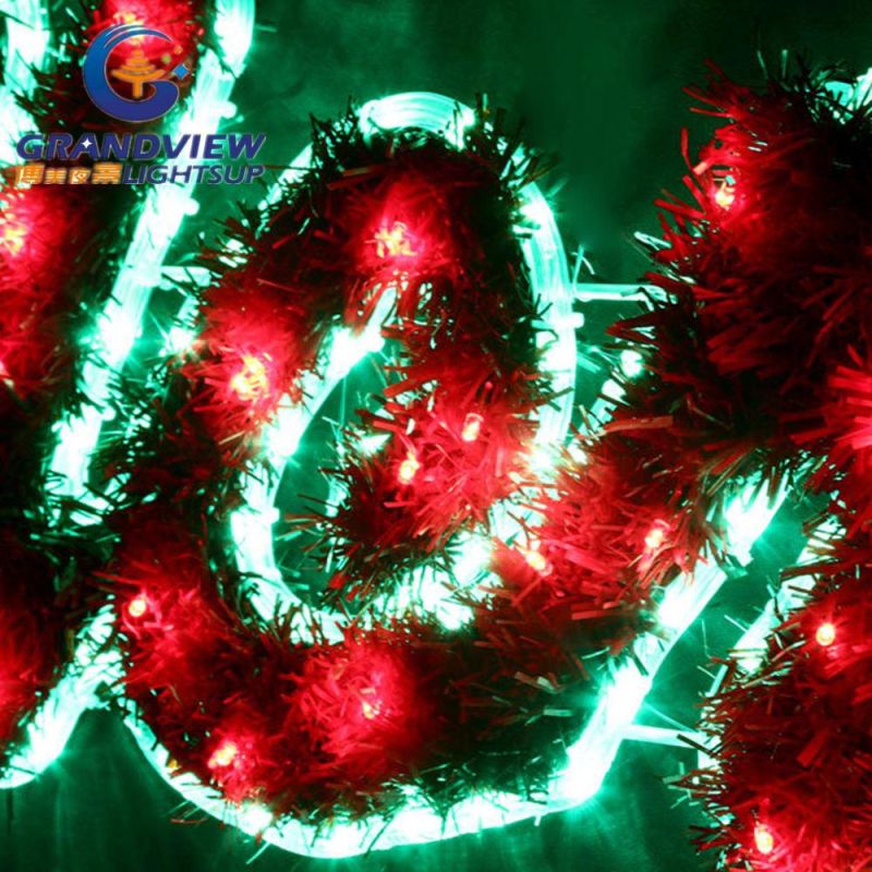 Large 2m LED Merry Christmas Sign Motif LED Green Rope Lights