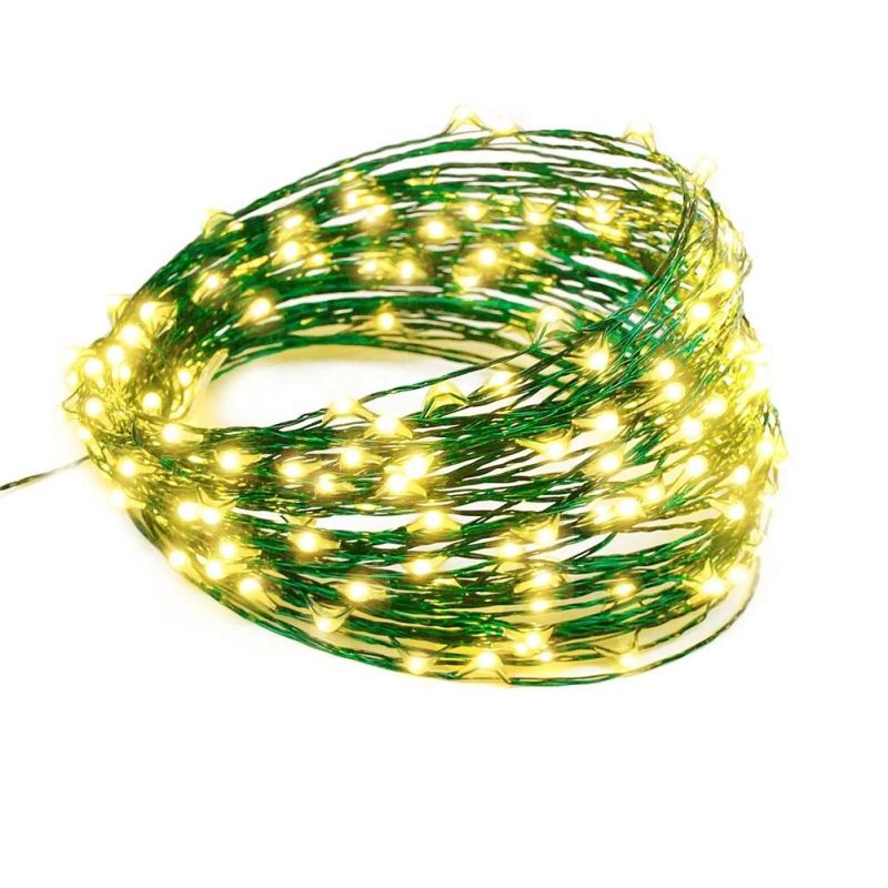 50m 100m Copper Wire LED String Lights Holiday Lighting Fairy Garland for Christmas Tree Wedding Party Decoration
