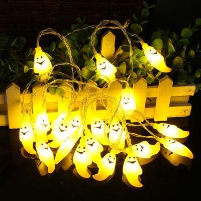 Halloween Purple Ghost String Lights Outdoor Decoration Lights