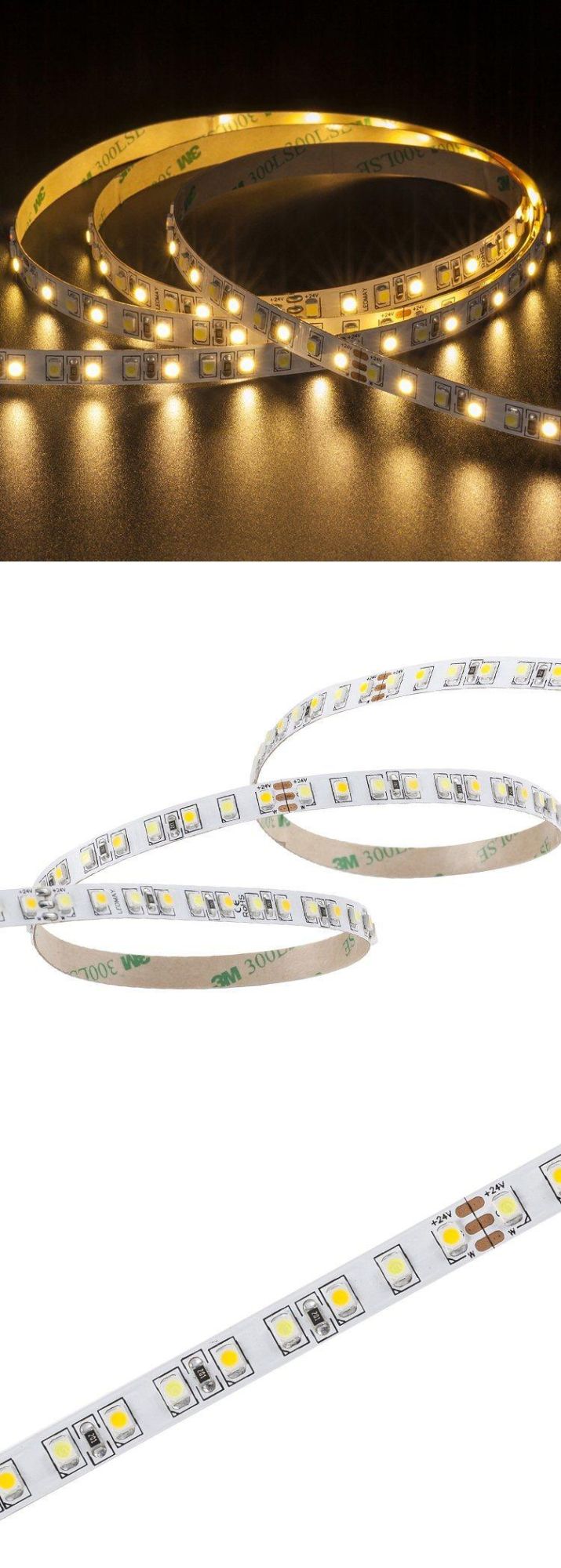 Stable Performance SMD3528 120LEDs/m CCT Adjustable 24V LED STRIP with CE, RoHS, UL, ISO9001 Certification