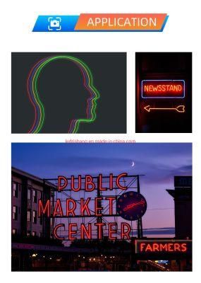 RoHS CE UL Wateproof IP66 LED Neon 120LEDs/M 24V Silicone Extrusion Flex LED Neon LED 360 Degree Lighting 3 Years Warranty