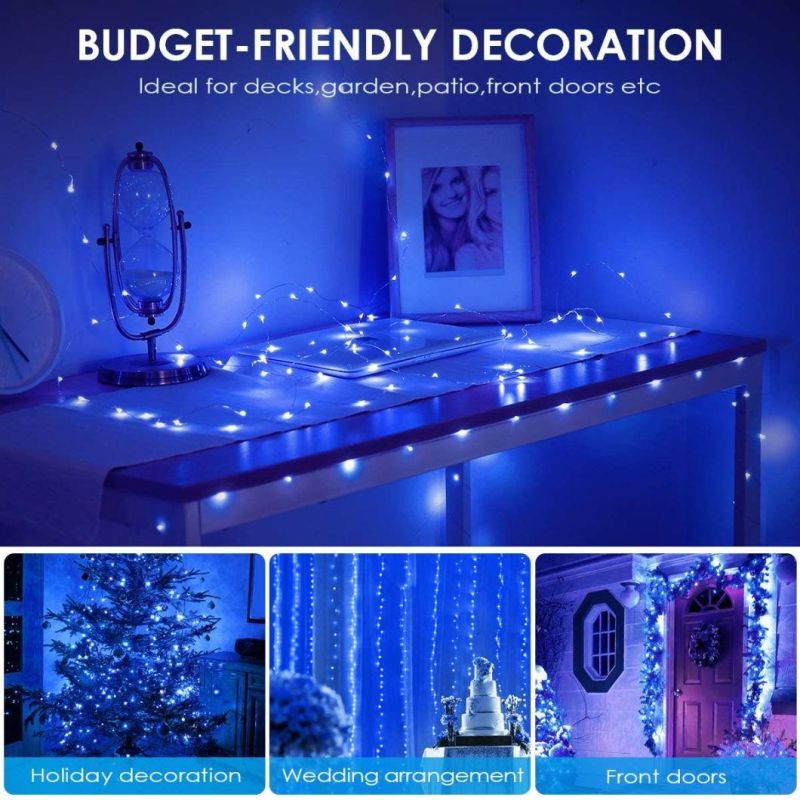 Solar LED Light Outdoor Garden Decoration DIY Christmas Easy to Install Holiday Bedroom Party Garlands 5/10/20m Flashing Lamps