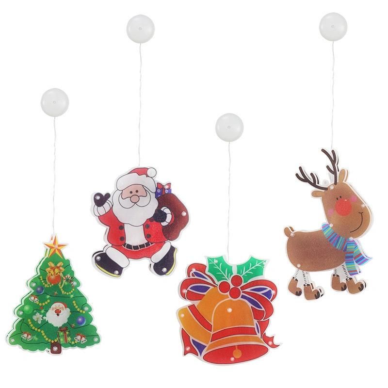 LED Suction Cup Lights Christmas Shop Window Decoration Lights