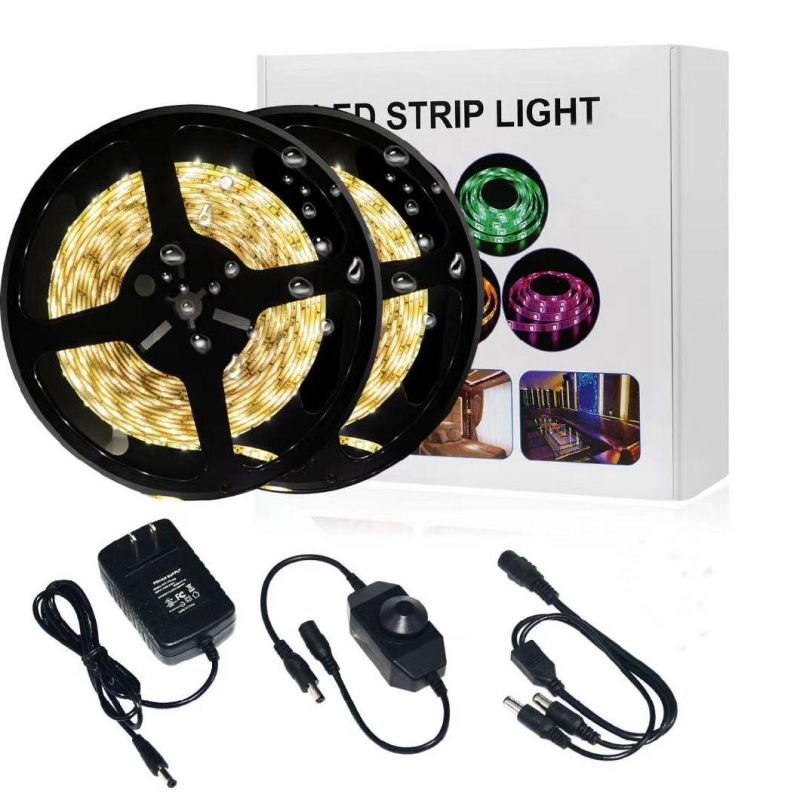 5050 RGB LED Strip Lights Bluetooth SMD 5050 Smart Timing LED Rope Light Strips Kits with 44 Key RF Remote Controller 12V 5A Adapter