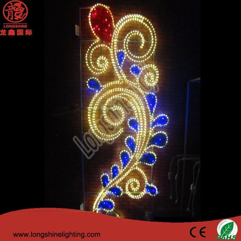 LED Flower Motif Holiday National Day Decorations