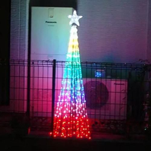 Outdoor LED Easy Packing Christmas Flag Tree Christmas Decor
