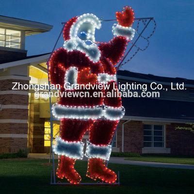 Holiday Lighting Specialists 17ft Animated Waving Santa Outdoor Christmas Decoration with LED Multicolor Multi-Function Lights