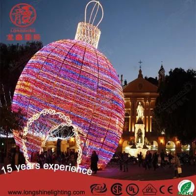 LED Christmas Artificial Decoration Outdoor Giant Ball Lights for Decorative Square