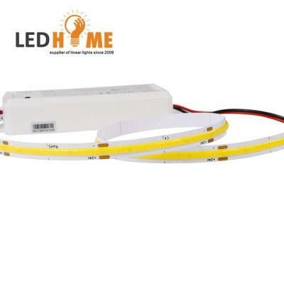 5 Years Warranty COB Dual Color CCT Adjustable COB LED Strip Lights Dim 480LED 512LED CRI 90 8mm High Quality