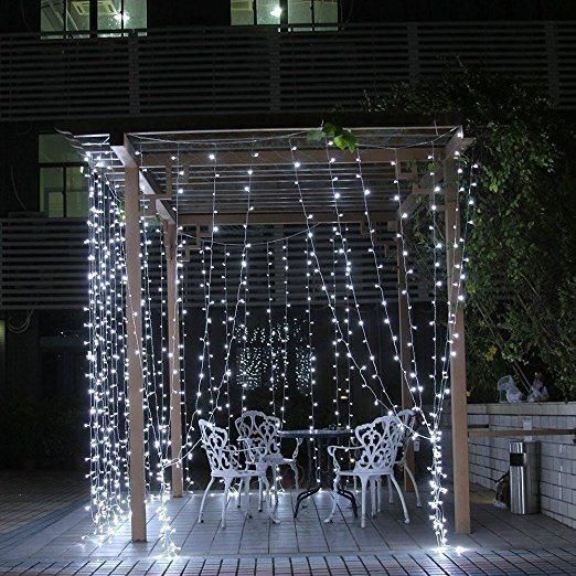 Top Sale 110V 2*3m 600LED LED Light Black Curtain with Controller for Party