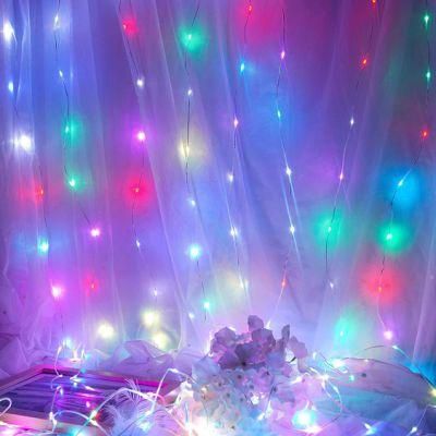 300 LED Curtain String Light, 8 Lighting Modes Fairy Twinkle String Lights for Wedding Party Home Garden Bedroom Wall Decorations