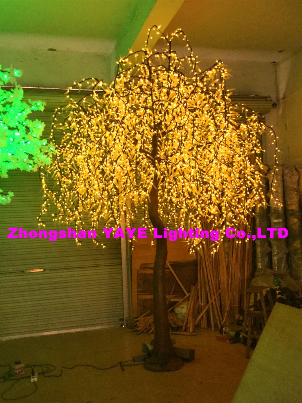 Yaye 18 Hot Sell 4608LEDs 2.5m Diameter 3m Height LED Lighted RGB Willow Tree with CE/RoHS