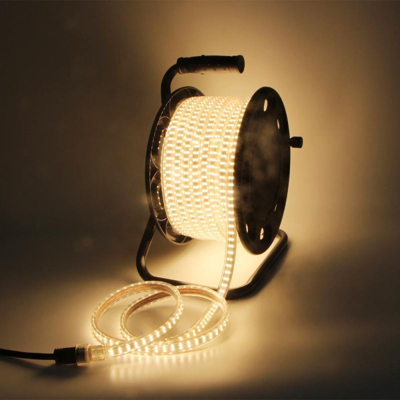 220V/230V High Brightness 1500lm/M 2835-180 Portable Reel LED Strip 3000K