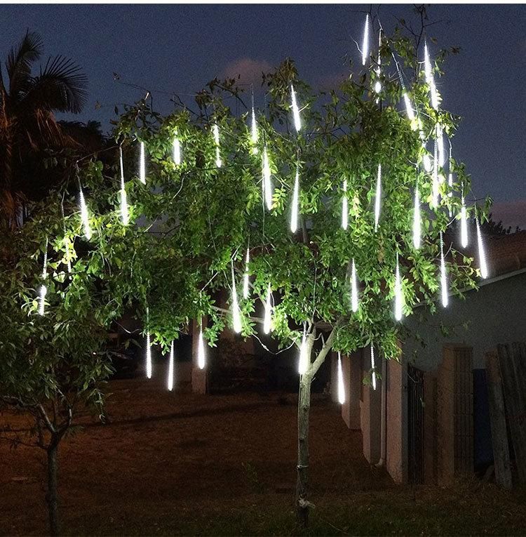 Rain Drop Lights LED Meteor Shower Lights 8 Tubes Icicle