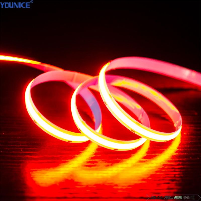 Ra90 DC24V 3000K LED COB Strip Light High Lumen for Project