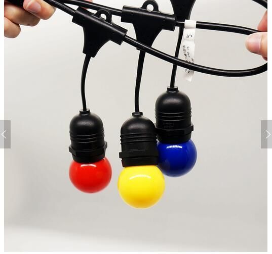 Outdoor Heavy Duty Festoon Lights with Plastic Colorful G45 Bulbs