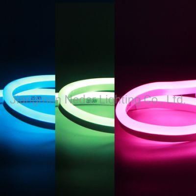 High Brightness Christmas Decoration RGB Flexible Reel LED Neon Nimi Size 8*16 -24V LED Cinta Neon Fita LED, Tira LED