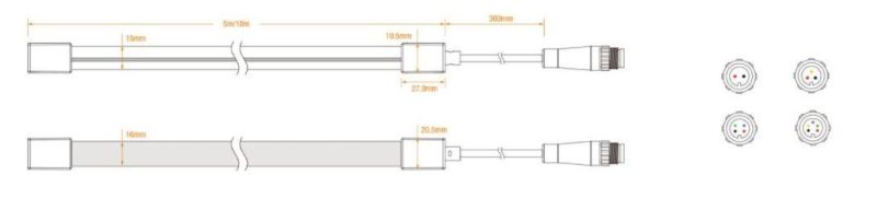 UL CE RGBW 3000K 1615 Waterproof Flexible LED Neon Strip Light