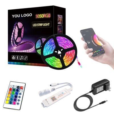 RGB Flex Light 12V SMD5050 30 LEDs/M 5m 2A Adapter Tuya Smart Blue Tooth APP LED Strip Controller