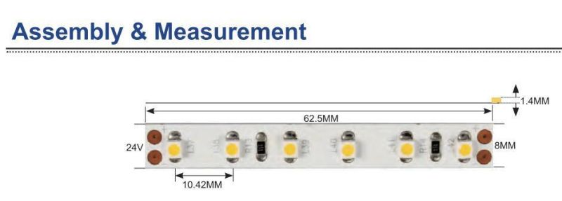 SMD3528 8mm 96LEDs/M Flexible LED Light Strip