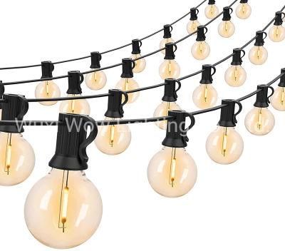 LED String Light 100FT Anting Festoon Mains Lights G40 Waterproof IP45 Indoor/Outdoor Garden Lights