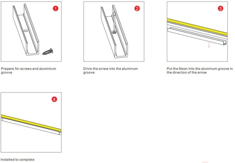 Ne D13f Waterproof IP67 Side-View Flexible Food-Grade High Quality Silicone Neon Profile Light