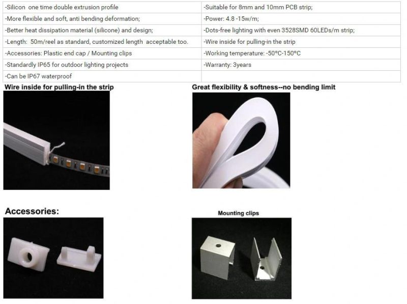 Bendable Tube IP65 LED Profile Light