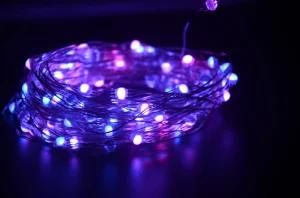 LED Copper Wire String Light 10m RGB Party Light/Powered by Solar