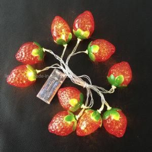 Fruit-Shaped Strawberry LED String Lights for Festival