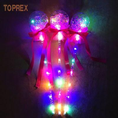 New Arrival Christmas Party Decoration Flashing Light up Handheld Star Ball