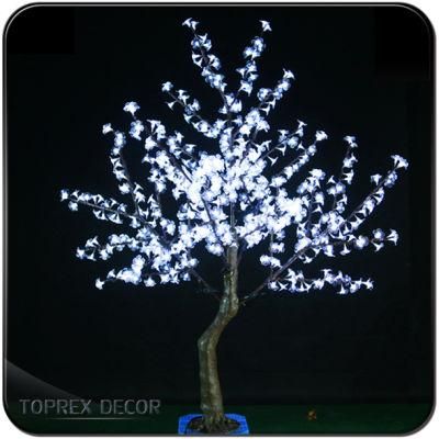 Garden Lights Party Decoration Item Artificial Landscaping LED Cherry RGB Tree Light