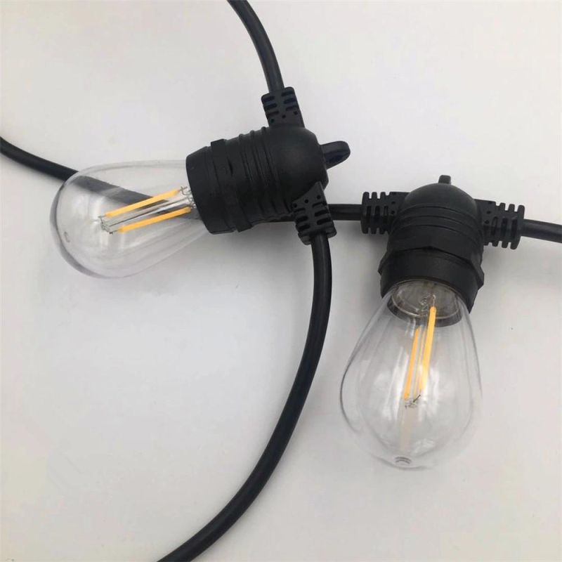 LED Commercial Grade Outdoor String Lights with IP68 waterproof for Holiday Wedding Party Lighting