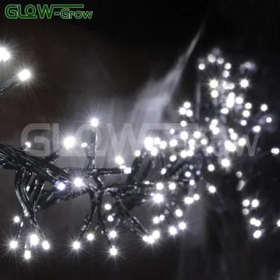 60LEDs Cluster Light LED Christmas String Light with 9+1 Flash Bulb