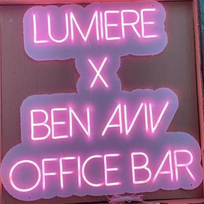 Factory Cheap Price Custom LED Neon Sign Neon Lighting Home Lumiere X Ben Aviv Office Bar Neon Lighting