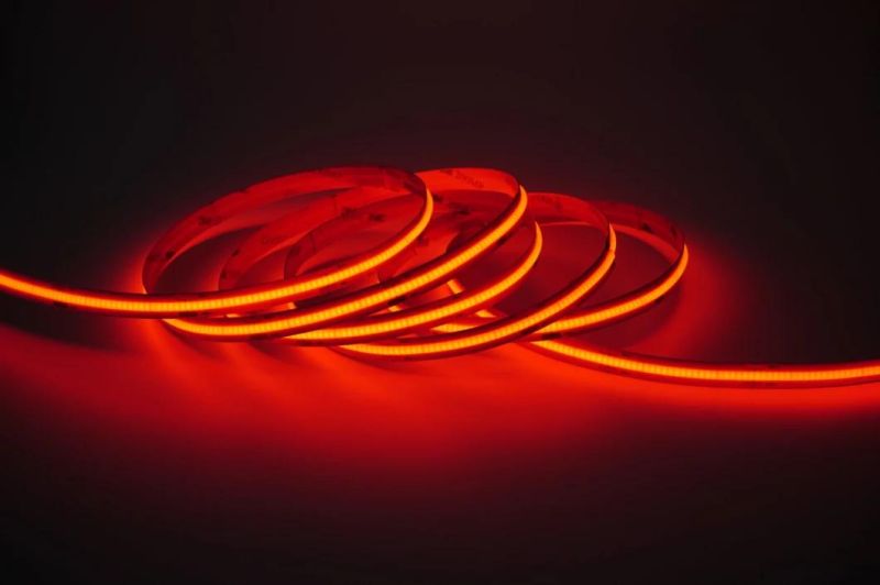 Red Single Color COB LED Strip 10mm 480LEDs/M