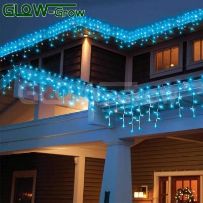 5.0m*0.7m 200LEDs Blue Christmas LED Icicle Light for Street House Garden Decoration