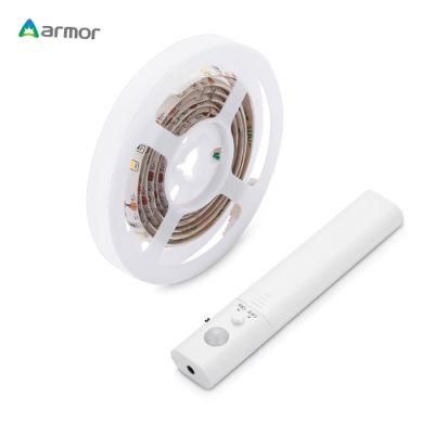 Motion Night Flexible Battery Rechargeable Motion Sensor Closet Bed Cabinet LED Light Strip