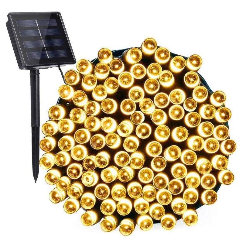 8 Modes 100/200 LEDs Solar String Light Outdoor Waterproof for Garden DEC Christmas Garland Solar Powered Lamp Fairy Strip Light