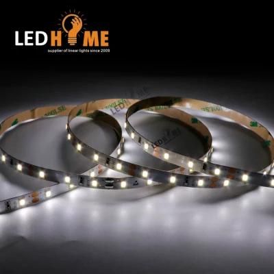 LED Home IP20 DC12V 6W 60LEDs Per Meter 6000K Nature White SMD2835 Flexible LED Strip for 10mm FPC Width Aluminum Profile and Neon Tube
