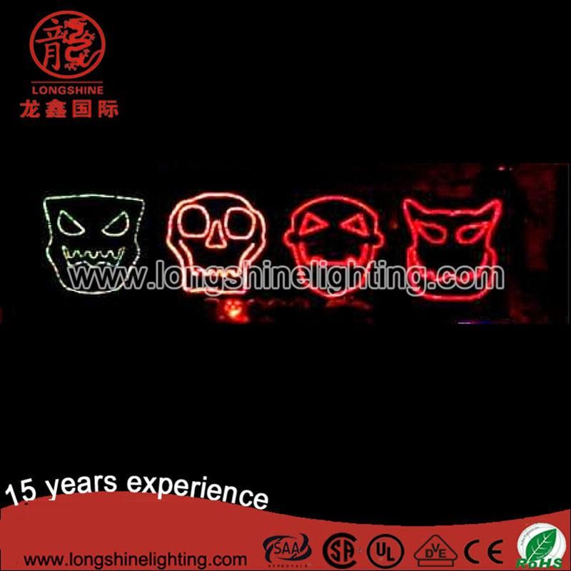 Wholesaler LED Halloween Skull Lights/Halloween Pumpkin Mask Motif Decoration Lights for Home Use