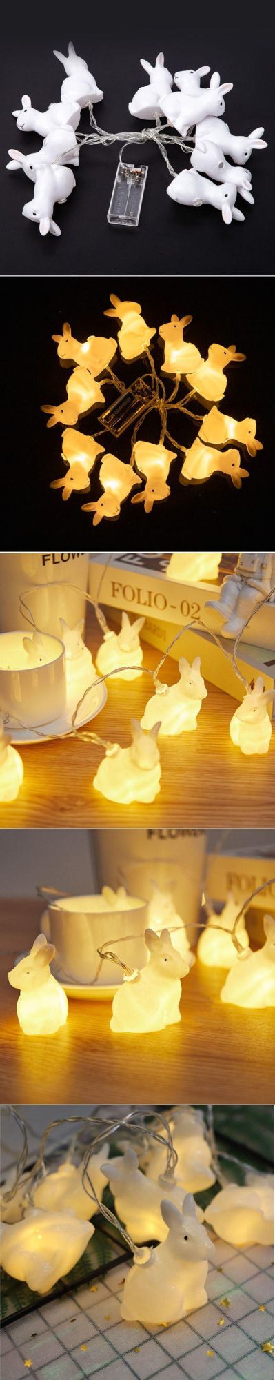 Easter Decorative Rabbit Pendant LED String Light