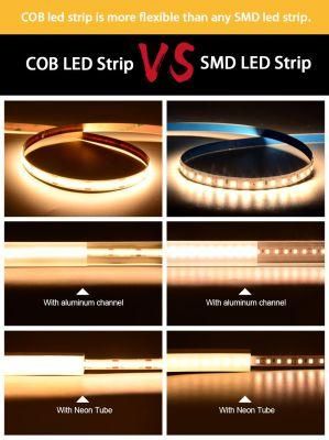 CE Approved 11-15W Alva / OEM 5m/Roll Rope Light COB Strip